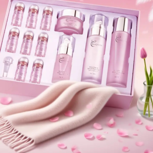 BEAUTYTURESS Japanese Sakura Skincare Set, 12 Pieces