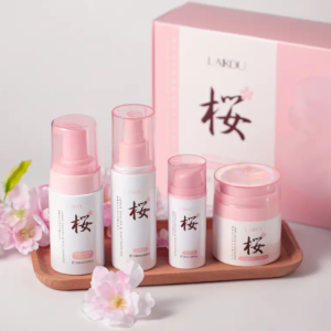 LAIKOU Sakura and Niacinamide Skincare Set, 4 pieces